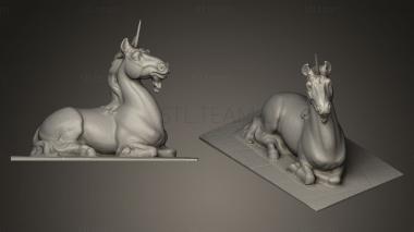 3D model Unicorn lying (STL)